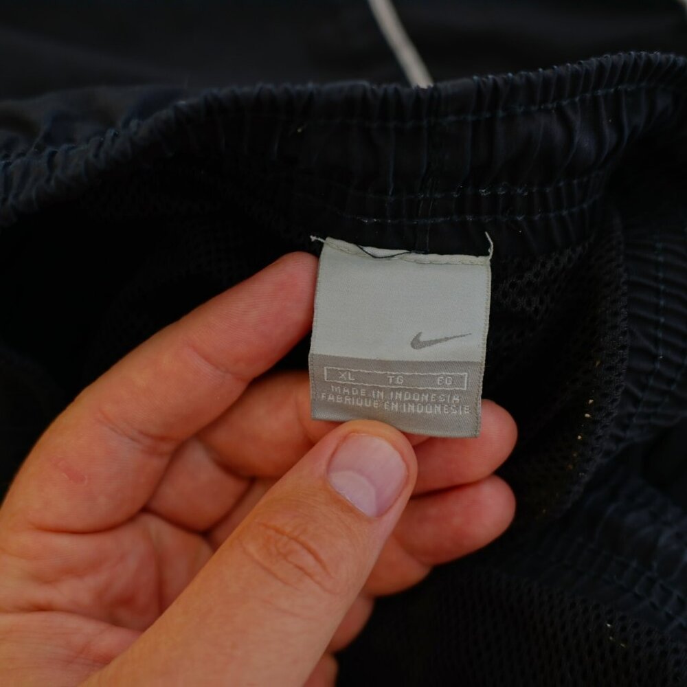 NIke Black Lined Drawstring Swim Trunks XL 36 / 10.5 High Rise Polyester - Picture 6 of 7